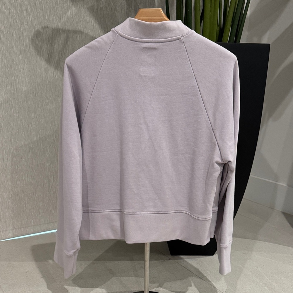 NEW Women's ON CLOUD Running Lilac Purple Crewneck Cotton Top Sweatshirt Small - Picture 7 of 13